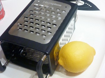 lemon and microplane