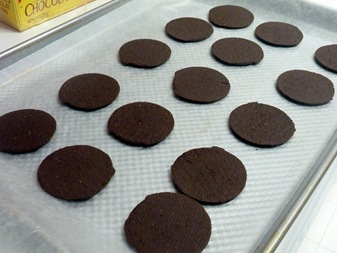 wafers on tray