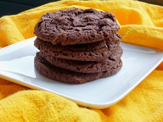 Flourless Chocolate Almond Butter Cookies - Easiest cookie ever!