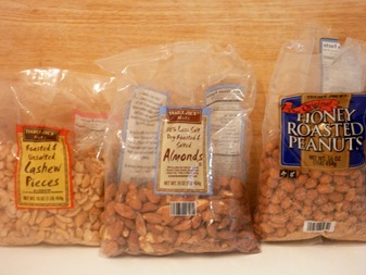 Cashews Almonds Peanuts