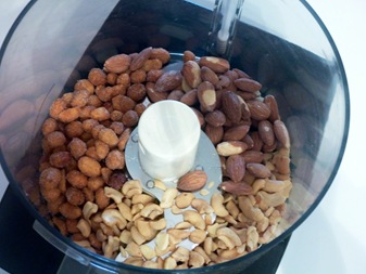 Nuts in food processor