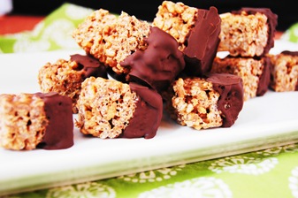 Double Chocolate Mint Crispy Treats 6