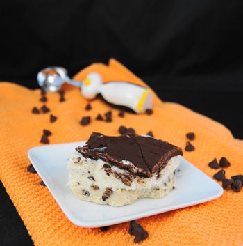 Chocolate Chip Cookie Dough Ice Cream Bars