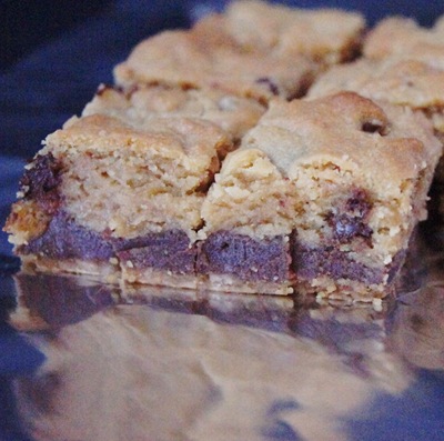 Peanut Butter & Chocolate Toffee Bars 