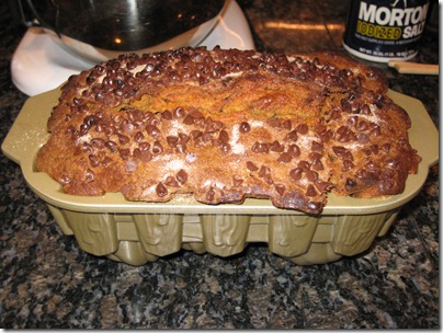 Cinnamon Sugar Swirl Chocolate Chip Pumpkin Bread 1