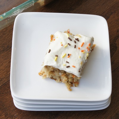 Lighter Carrot Sheet Cake with Cream Cheese Icing 21
