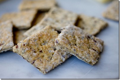 Flaxseed and Cracked Pepper Crackers