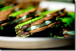 St. Patrick’s Day Mint Chocolate Cookie Sandwiches