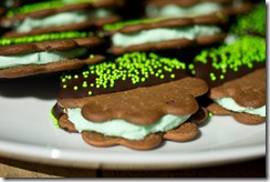 St. Patrick’s Day Mint Chocolate Cookie Sandwiches