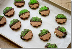 St. Patrick’s Day Mint Chocolate Cookie Sandwiches