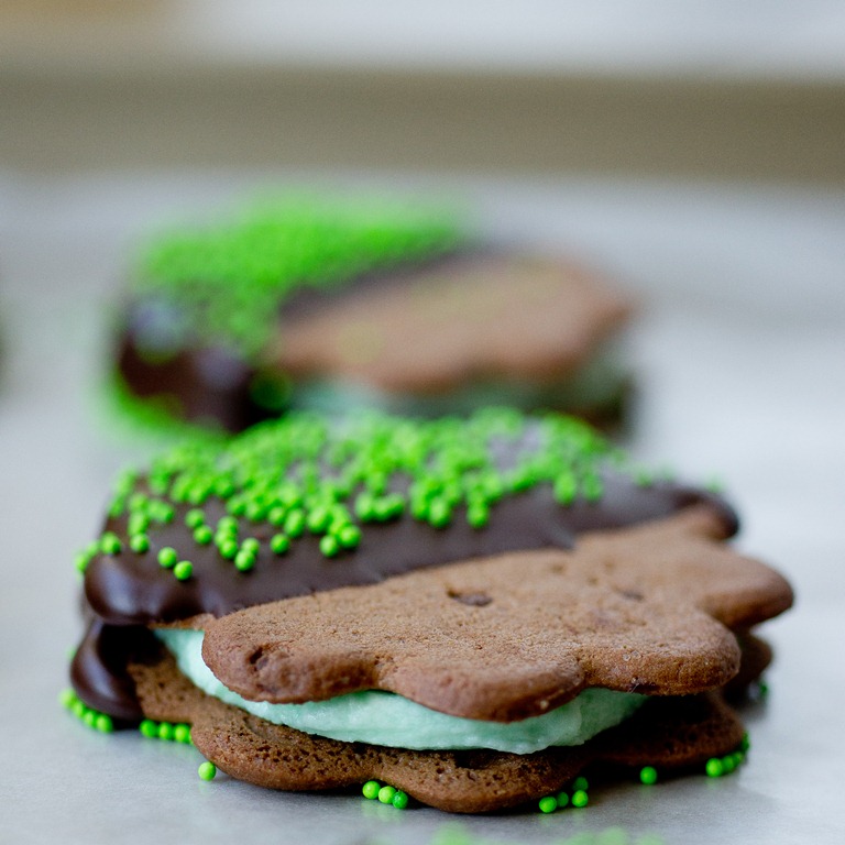 Mint Chocolate Cookie Sandwiches | Decadent St. Patrick’s Day Cookies You'll Love