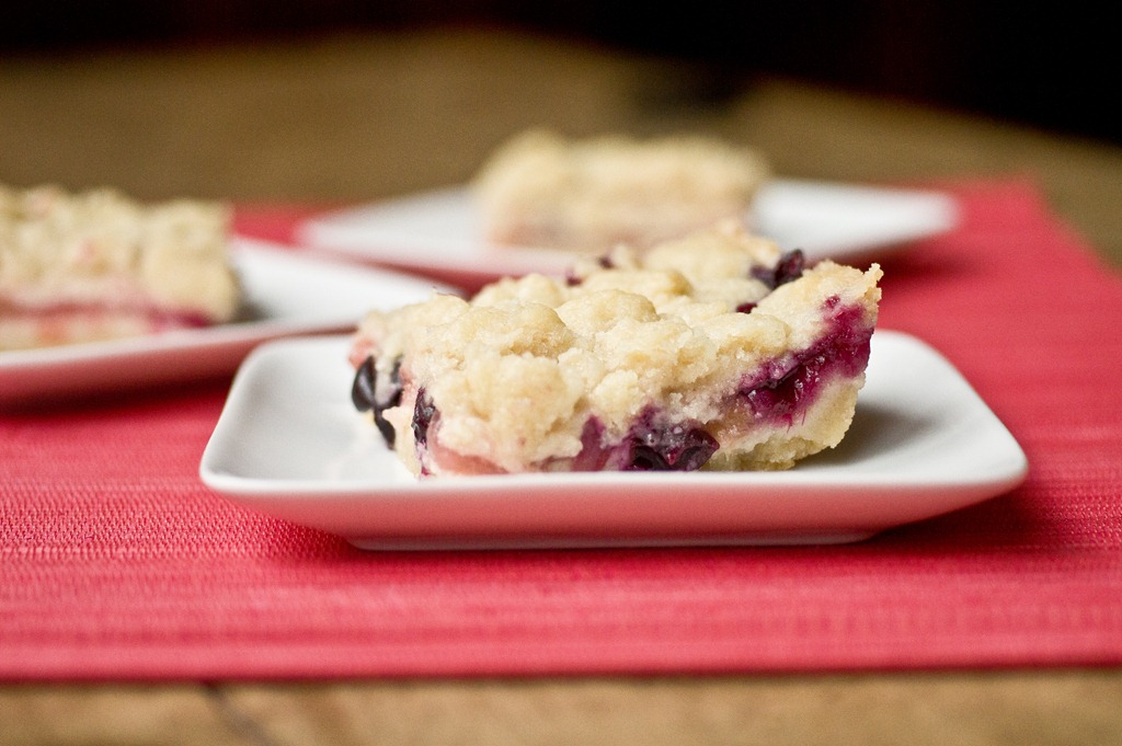 Blueberry Rhubarb Shortbread Bars