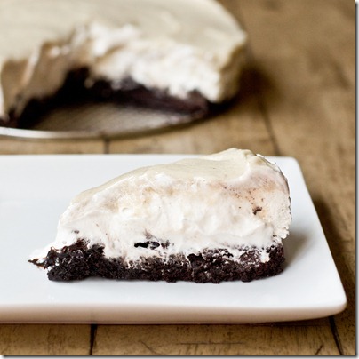 Fudgy Brownie Crunch Banana Ice Cream Pie