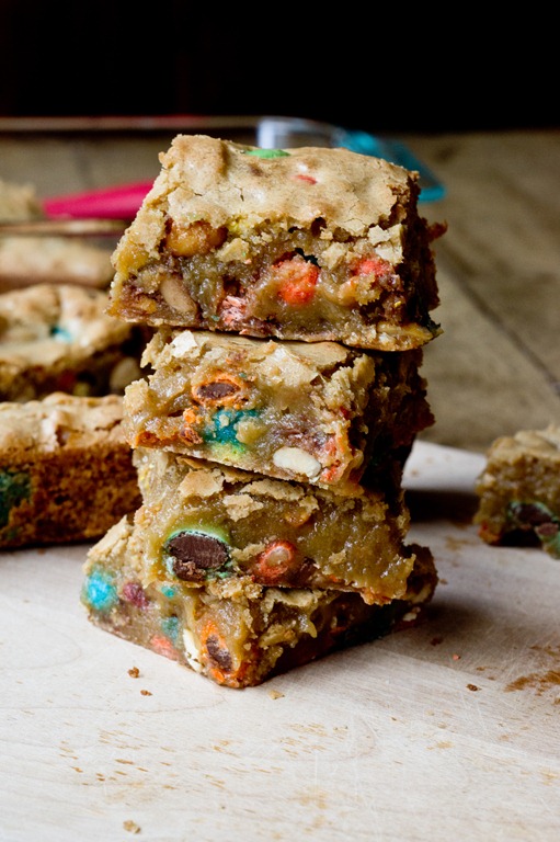 Sweet and Salty Candy Bar Blondies