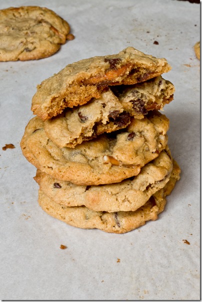 Big, Chewy, Sweet and Salty Peanut Butter Cookies