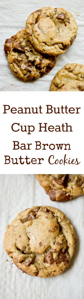Amazing Peanut Butter Cup Heath Bar Brown Butter Cookies