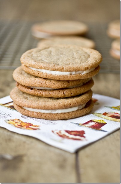 Cookie Butter and Salted Caramel Cookie Sandwiches