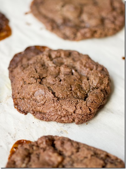 Salted Caramel Chocolate Fudge Cookies