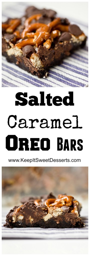 Salted Caramel Oreo Bars that are SUPER easy to make!!