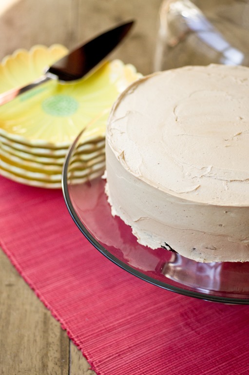 Extra Dark Chocolate Cake with Cookie Butter Buttercream