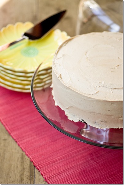 Extra Dark Chocolate Cake with Cookie Butter Buttercream