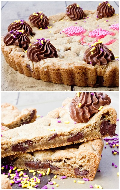 This Brown Butter Chocolate Chunk Cookie Cake was amazing!