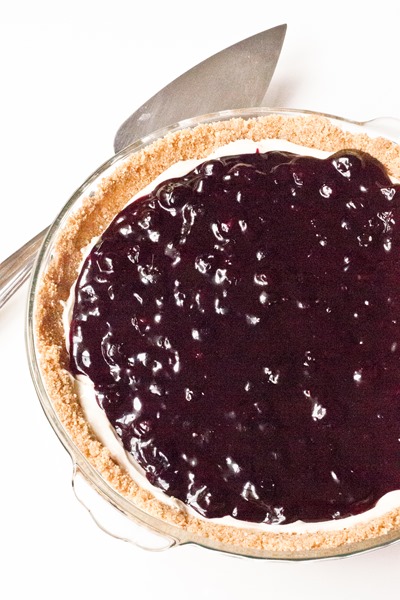 No-Bake Blueberry Pie - perfect for the amazing summer blueberries