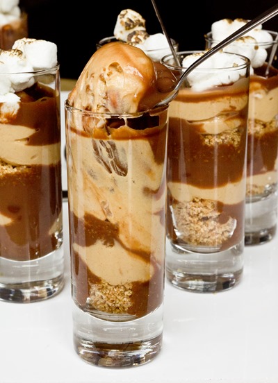 Peanut Butter S'mores Parfaits OMG these are good