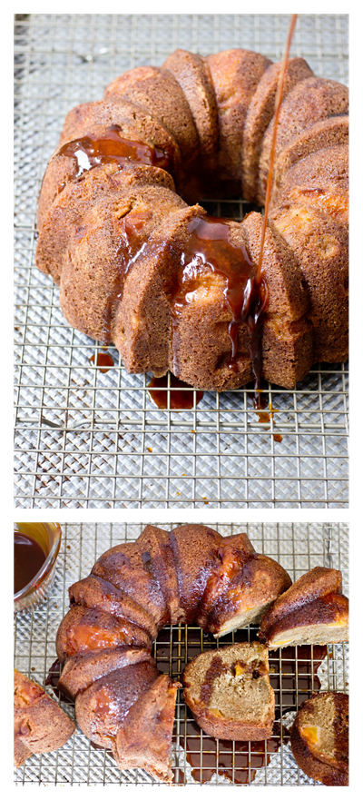 Vanilla Bean BOURBON Nectarine Bundt Cake - hello!