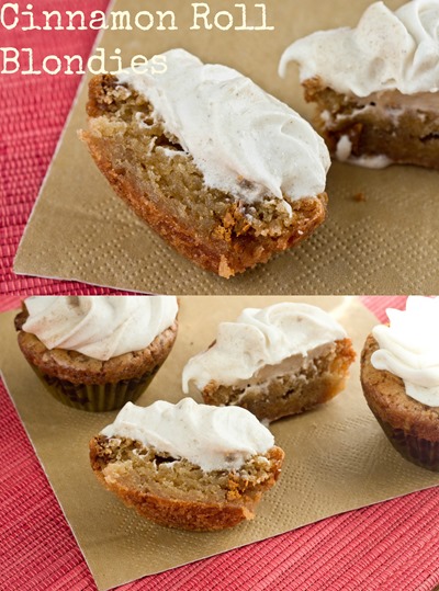 Cinnamon Roll Blondie Bites - a major crowd pleaser (if you can share...)