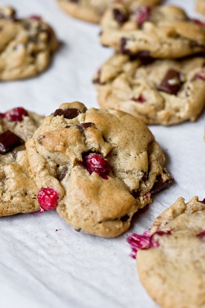 Cranberry Chocolate Chunk Brown Butter Cookies