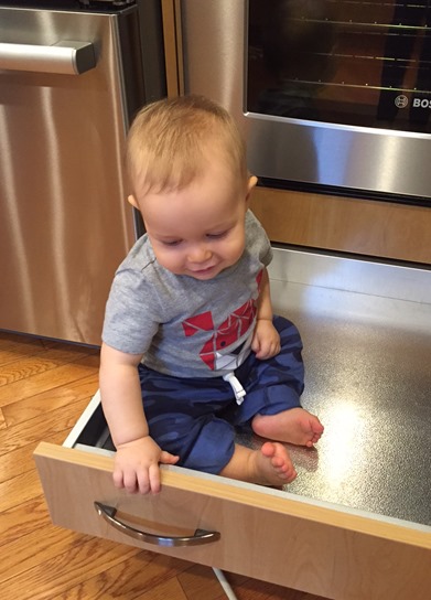 Baby in drawer