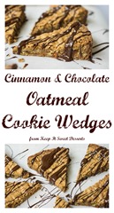 Oatmeal Cookie Wedges - pretty dessert for parties!