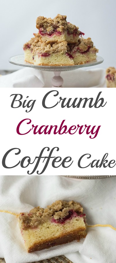 Cranberry coffee cake with a super thick crumb topping... making this for all of my holiday meals!