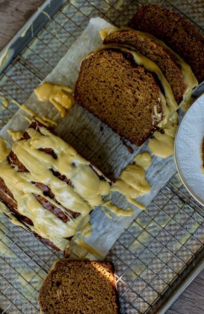 New favorite Christmas dessert! gingerbread with caramelized (!!!) white chocolate gnache