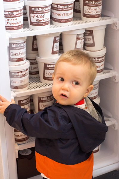 Someone wants ice cream at Milk Sugar Love Jersey City