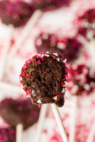 The Fudgiest ever brownie pops! All from scratch from Valentine's Day