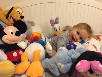 L with stuffed animals