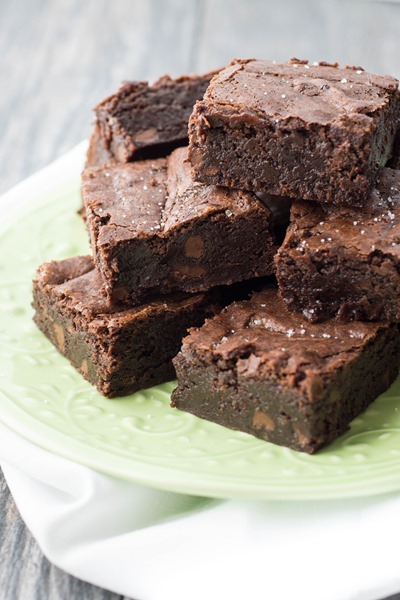 super FUDGY fleur de sel brownies <- unbelievable