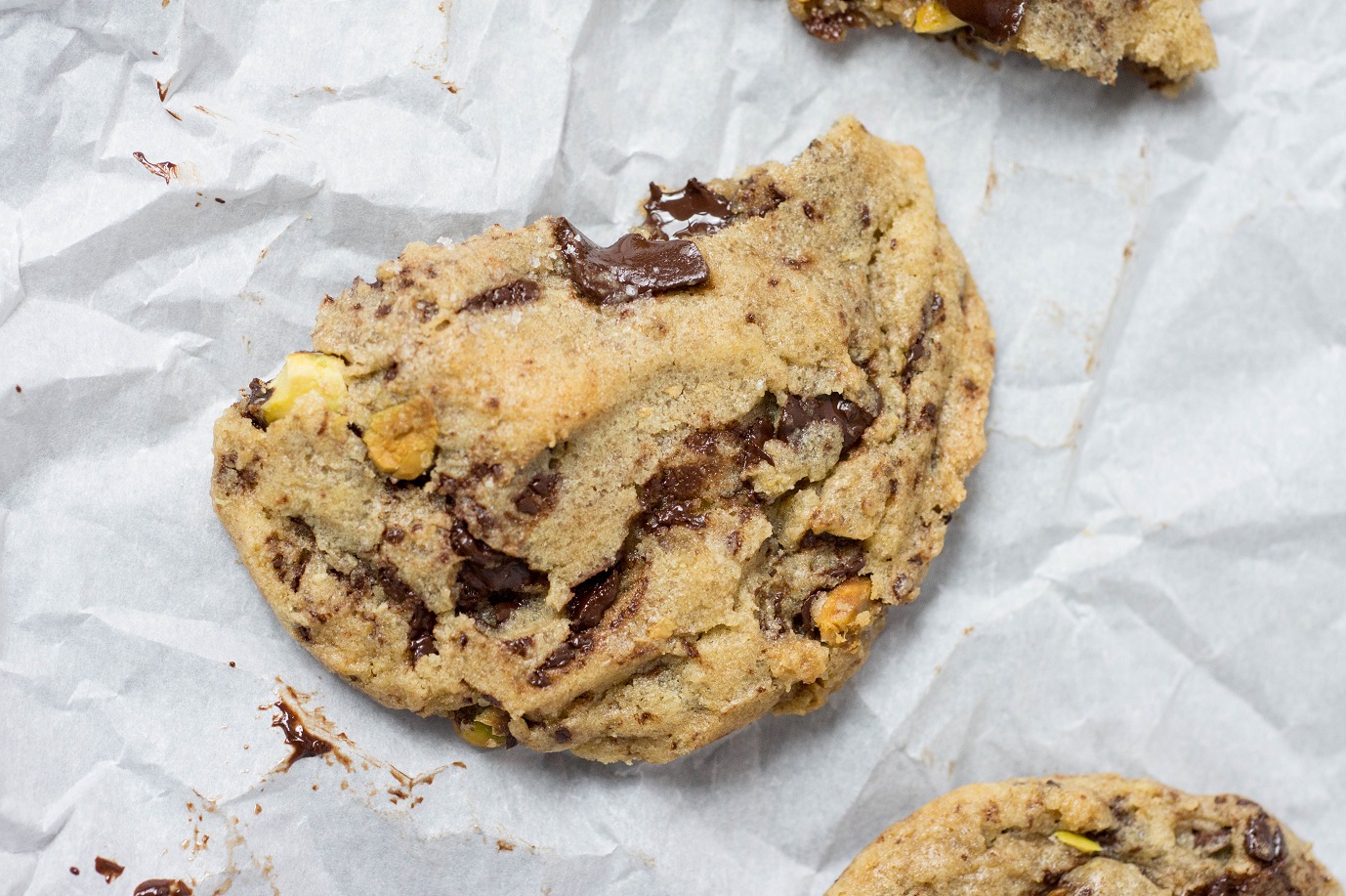 Chocolate and Pistachio Cookies