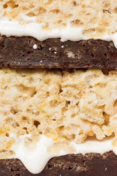 the best way to eat rice krispie treats!