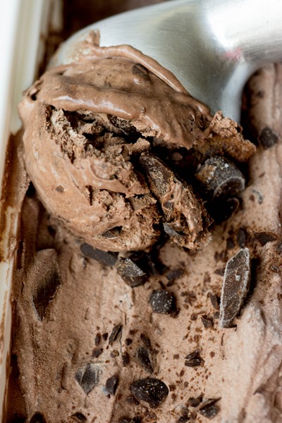 Rich and chocolatey ice cream - don't need an ice cream maker!