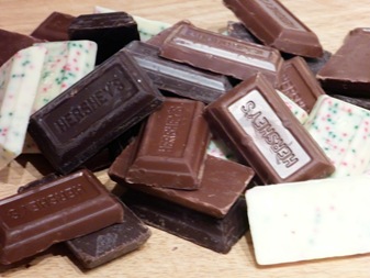 chocolate bars unwrapped