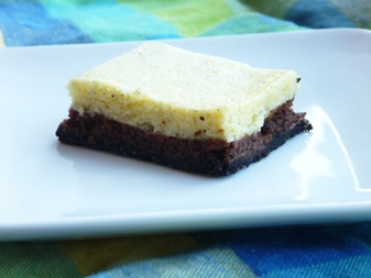 Vanilla Bean and Chocolate Cheesecake Bars