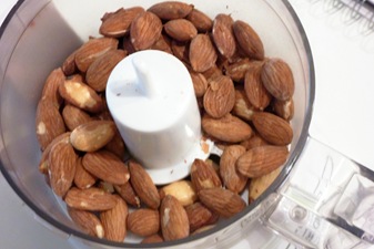 almonds in food processor 1