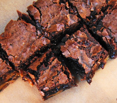 Peanut Butter Caramel "Baked Brownies"