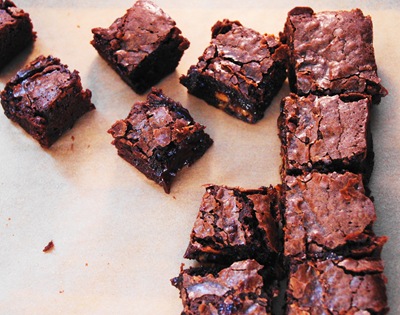 Peanut Butter Caramel "Baked Brownies"