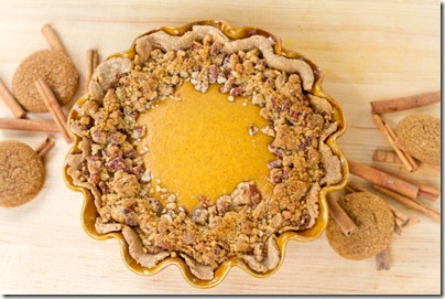 Gingersnap pumpkin pie