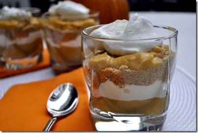 individual pumpkin trifles