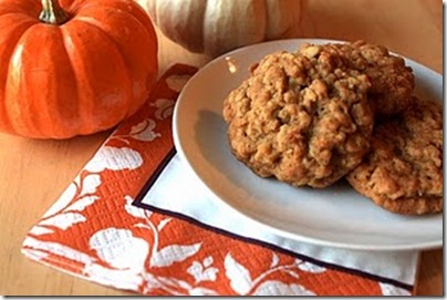 pumpkin oatmeal cookies
